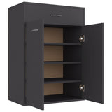 NNEVL Shoe Cabinet Grey 60x35x84 cm Engineered Wood