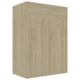 NNEVL Shoe Cabinet Sonoma Oak 60x35x84 cm Engineered Wood