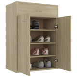 NNEVL Shoe Cabinet Sonoma Oak 60x35x84 cm Engineered Wood