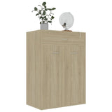 NNEVL Shoe Cabinet Sonoma Oak 60x35x84 cm Engineered Wood