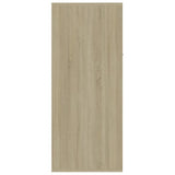 NNEVL Shoe Cabinet Sonoma Oak 60x35x84 cm Engineered Wood