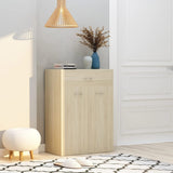 NNEVL Shoe Cabinet Sonoma Oak 60x35x84 cm Engineered Wood