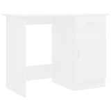 NNEVL Desk White 100x50x76 cm Chipboard
