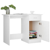 NNEVL Desk White 100x50x76 cm Chipboard