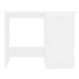 NNEVL Desk White 100x50x76 cm Chipboard