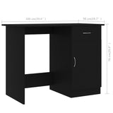 NNEVL Desk Black 100x50x76 cm Chipboard