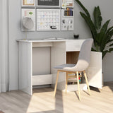 NNEVL Desk High Gloss White 100x50x76 cm Chipboard