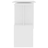 NNEVL Corner Desk White 200x50x76 cm Engineered Wood