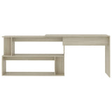 NNEVL Corner Desk Sonoma Oak 200x50x76 cm Chipboard