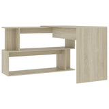NNEVL Corner Desk Sonoma Oak 200x50x76 cm Chipboard