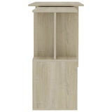 NNEVL Corner Desk Sonoma Oak 200x50x76 cm Chipboard