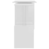 NNEVL Corner Desk High Gloss White 200x50x76 cm Chipboard