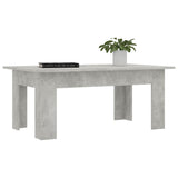 NNEVL Coffee Table Concrete Grey 100x60x42 cm Chipboard