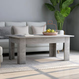NNEVL Coffee Table Concrete Grey 100x60x42 cm Chipboard