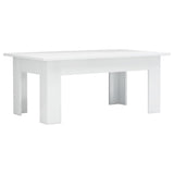 NNEVL Coffee Table High Gloss White 100x60x42 cm Chipboard