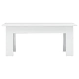 NNEVL Coffee Table High Gloss White 100x60x42 cm Chipboard