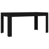 NNEVL Dining Table Black 160x80x76 cm Chipboard