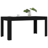 NNEVL Dining Table Black 160x80x76 cm Chipboard