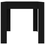 NNEVL Dining Table Black 160x80x76 cm Chipboard