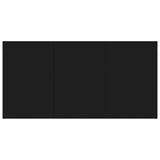 NNEVL Dining Table Black 160x80x76 cm Chipboard