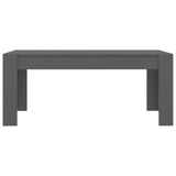 NNEVL Dining Table Grey 180x90x76 cm Chipboard