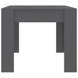 NNEVL Dining Table Grey 180x90x76 cm Chipboard