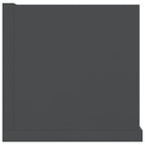 NNEVL CD Wall Shelf Grey 100x18x18 cm Chipboard