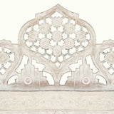 NNEVL Hand carved 3-Panel Room Divider White 120x165 cm Solid Mango Wood