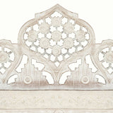 NNEVL Hand carved 5-Panel Room Divider White 200x165 cm Solid Mango Wood
