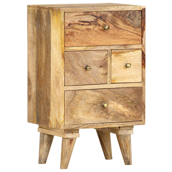NNEVL Bedside Cabinet 36x30x60 cm Solid Mango Wood