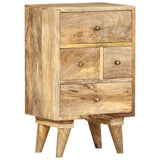 NNEVL Bedside Cabinet 36x30x60 cm Solid Mango Wood