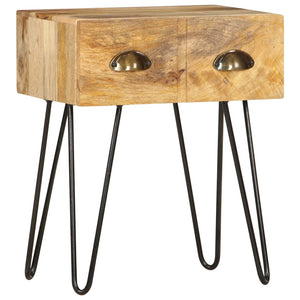 NNEVL Bedside Cabinet 40x30x50 cm Solid Mango Wood
