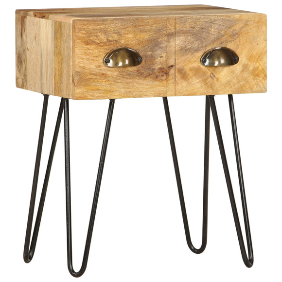 NNEVL Bedside Cabinet 40x30x50 cm Solid Mango Wood
