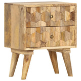 NNEVL Bedside Cabinet 40x30x50 cm Solid Mango Wood