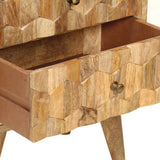 NNEVL Bedside Cabinet 40x30x50 cm Solid Mango Wood