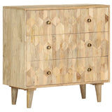 NNEVL Drawer Cabinet 75x35x75 cm Solid Mango Wood