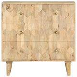 NNEVL Drawer Cabinet 75x35x75 cm Solid Mango Wood