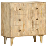NNEVL Drawer Cabinet 75x35x75 cm Solid Mango Wood