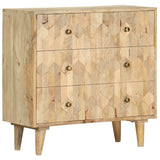 NNEVL Drawer Cabinet 75x35x75 cm Solid Mango Wood