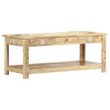 NNEVL Coffee Table 110x50x45 cm Hand Painted Solid Mango Wood