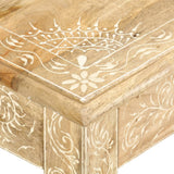 NNEVL Coffee Table 110x50x45 cm Hand Painted Solid Mango Wood