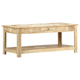 NNEVL Coffee Table 110x50x45 cm Hand Painted Solid Mango Wood