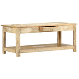 NNEVL Coffee Table 110x50x45 cm Hand Painted Solid Mango Wood