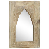 NNEVL Hand Painted Mirror 40x55 cm Solid Mango Wood