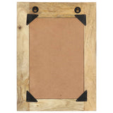 NNEVL Hand Painted Mirror 40x55 cm Solid Mango Wood