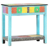 NNEVL Hand Painted Console Table 80x35x75 cm Solid Mango Wood
