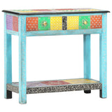 NNEVL Hand Painted Console Table 80x35x75 cm Solid Mango Wood