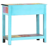 NNEVL Hand Painted Console Table 80x35x75 cm Solid Mango Wood