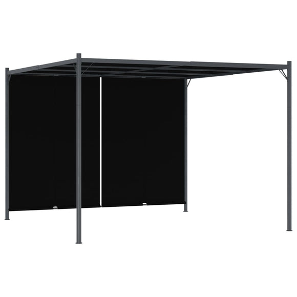 NNEVL Garden Pergola with Retractable Roof 3x3 m Anthracite