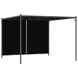 NNEVL Garden Pergola with Retractable Roof 3x3 m Anthracite